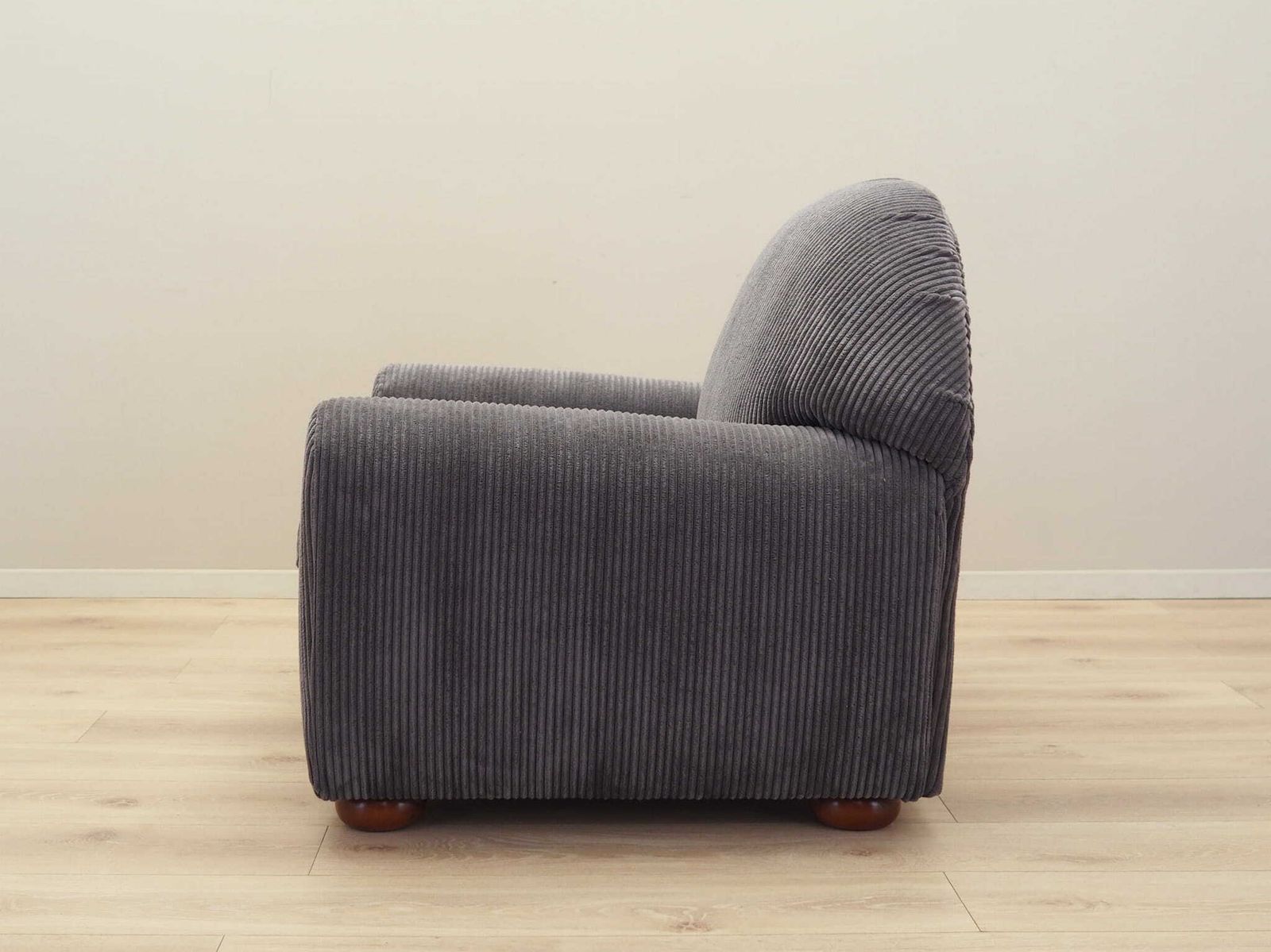 Grijze Velours Fauteuil, Italiaans Design, Jaren 1980, Productie: Italië photo Meubels