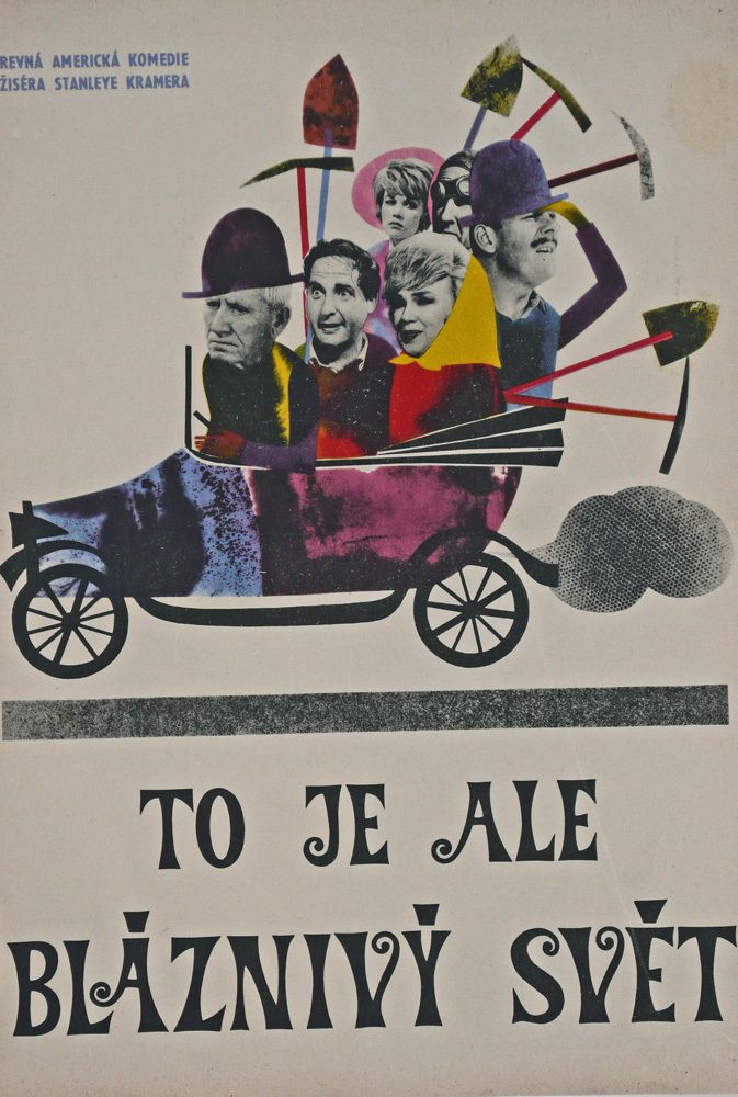 It’s A Mad, Mad, Mad, Mad, World. Original Czech Poster, 1966