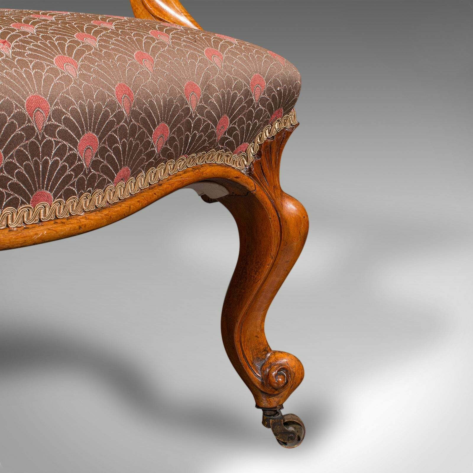 2450.0 Antique Spoon Back Elbow Chair, English, Walnut, Armchair, Early Victorian, 1840 photo