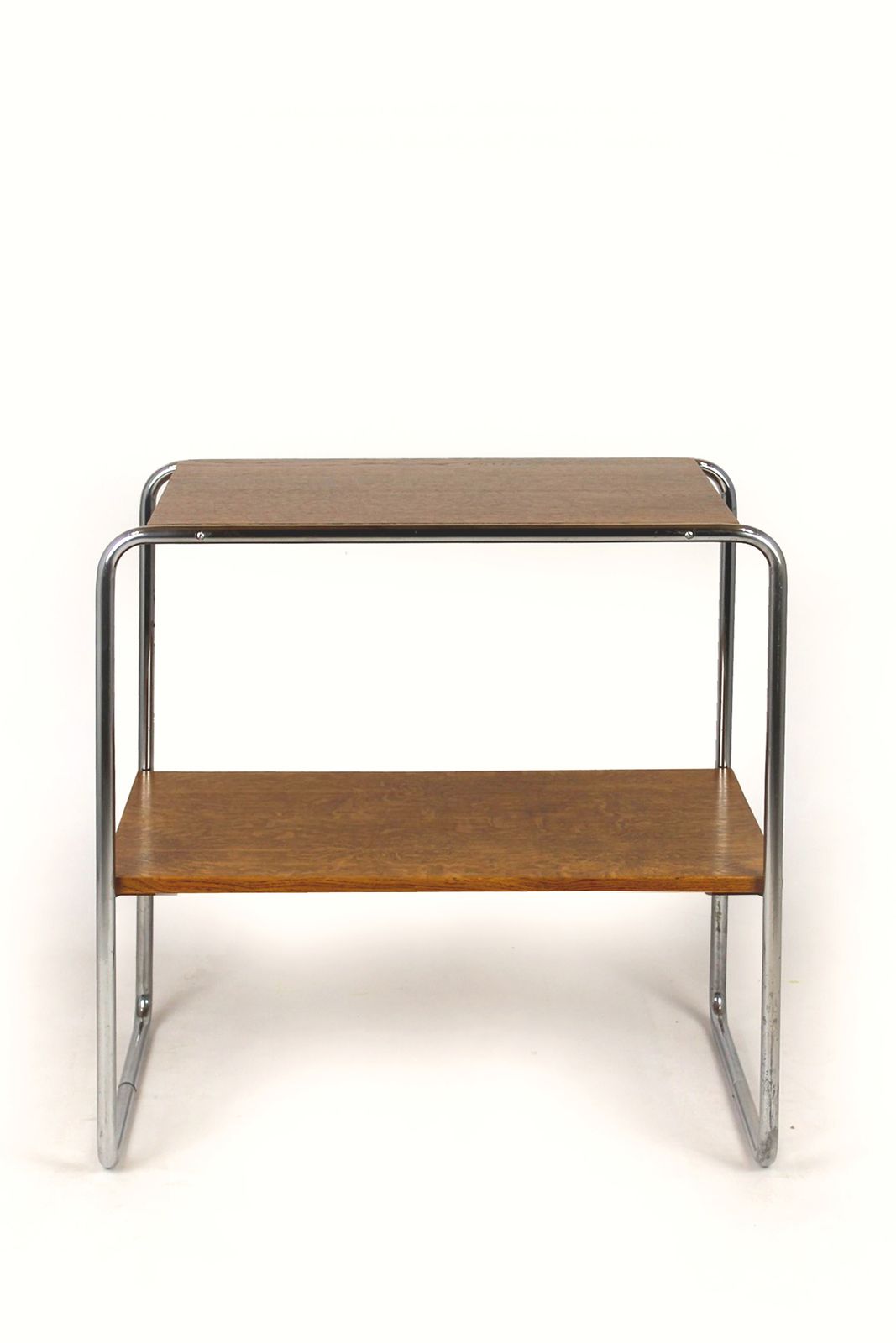 Restored B12 Side Table By Marcel Breuer, 1940s