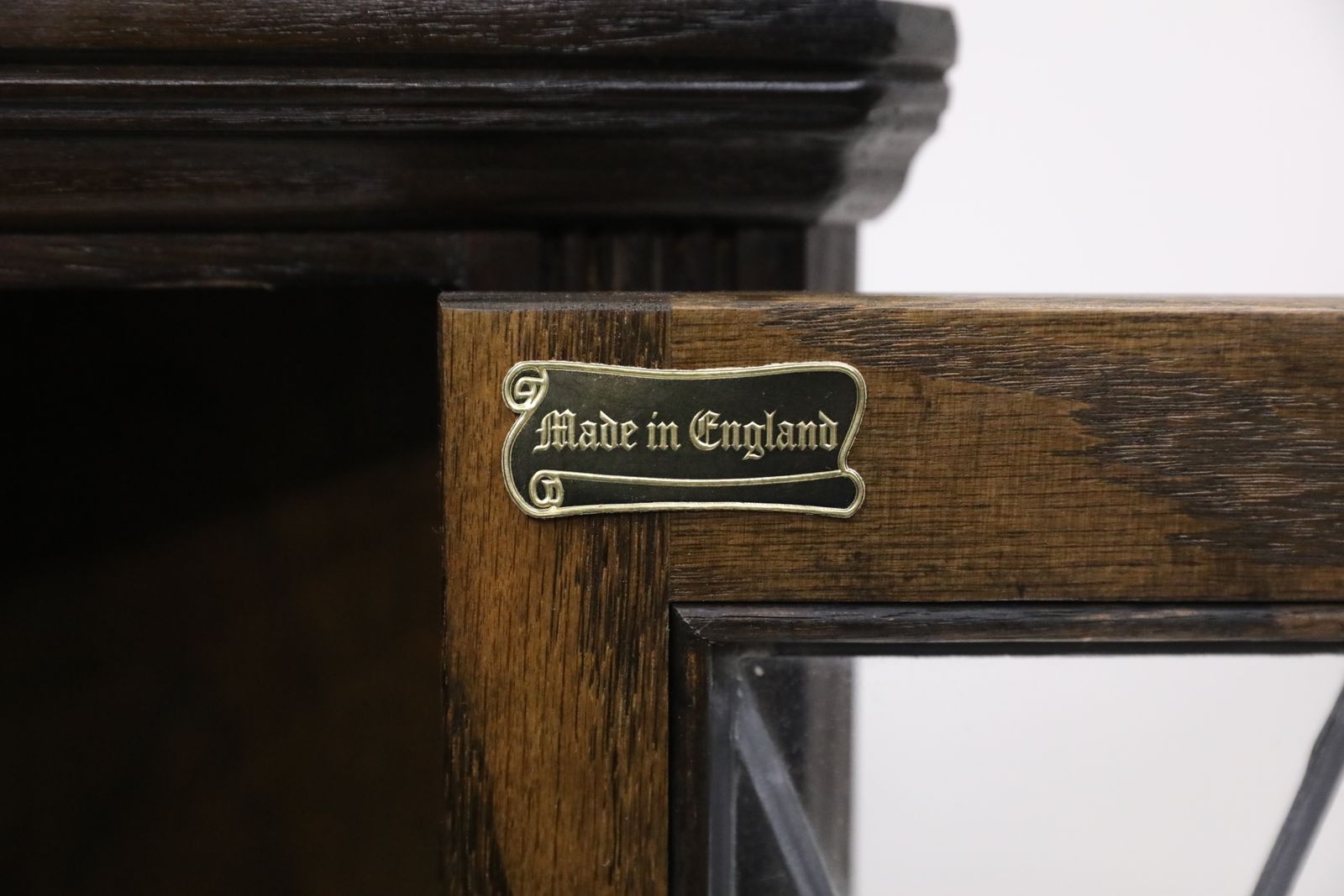 Old Charm Oak Hanging Corner Display Cabinet In Jacobean Brown Free Uk Delivery photo 217.0