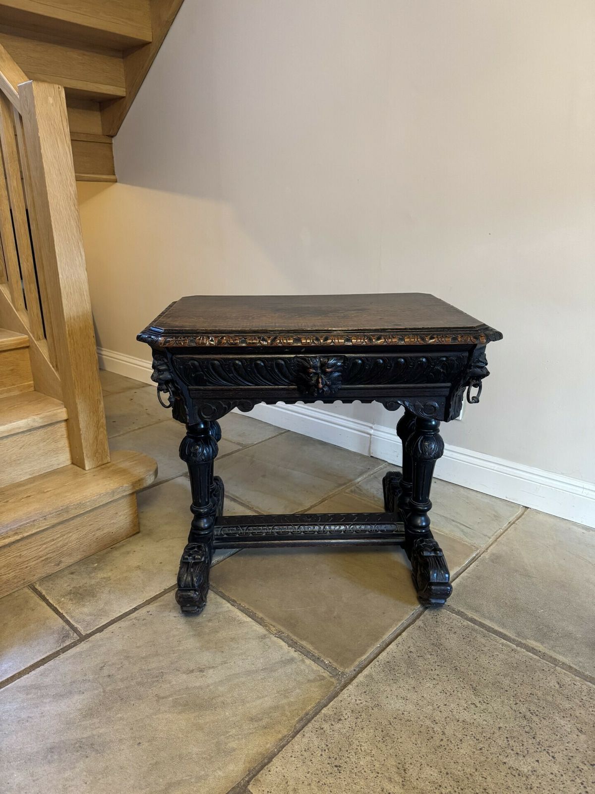 Wonderful Antique Quality Carved Oak Freestanding Centre Table photo buy
