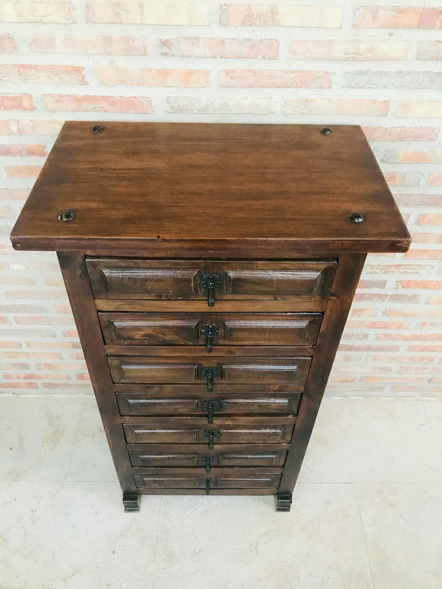 Antique Spanish Carved Walnut Tuscan Sifonier photo furniture