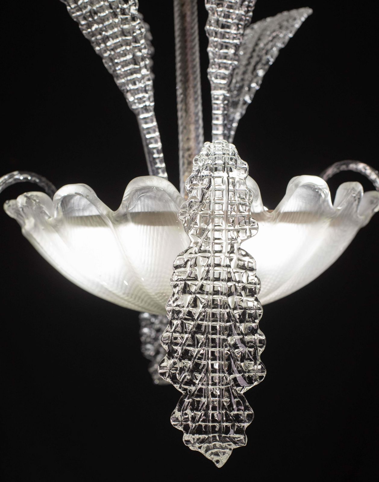 Elegant Art Decò Murano Glass Leaves, 1950s photo vinterior