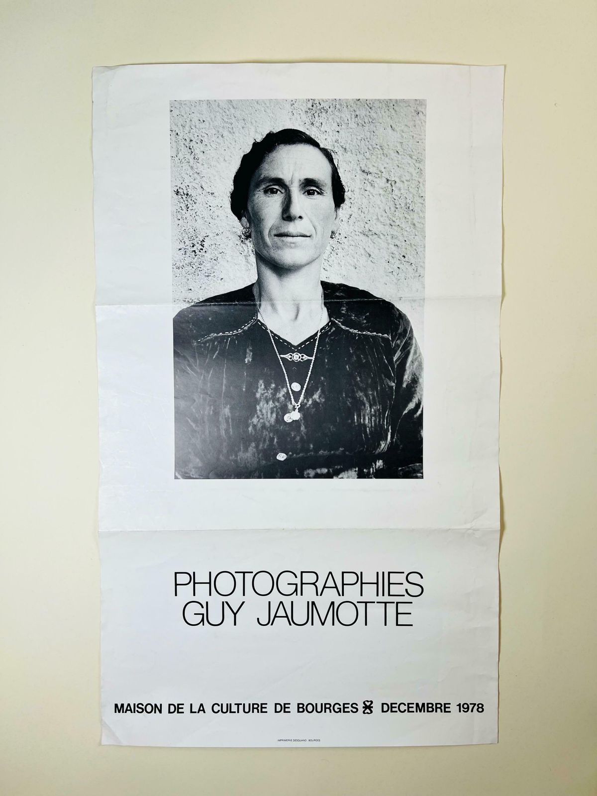 Original Photography Exhibition Poster 1978, Guy Jaumotte Poster Maison De La Culture De Bourges France, Folk Photography photo 102.0