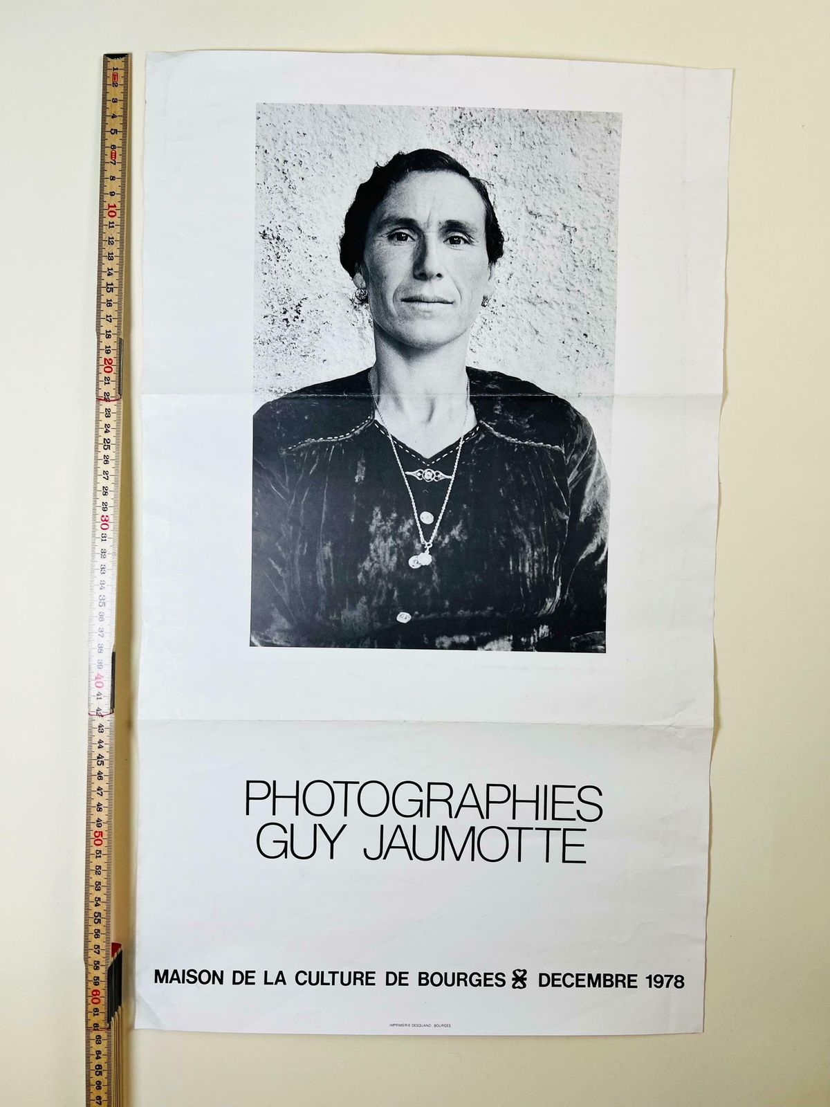 Original Photography Exhibition Poster 1978, Guy Jaumotte Poster Maison De La Culture De Bourges France, Folk Photography photo buy