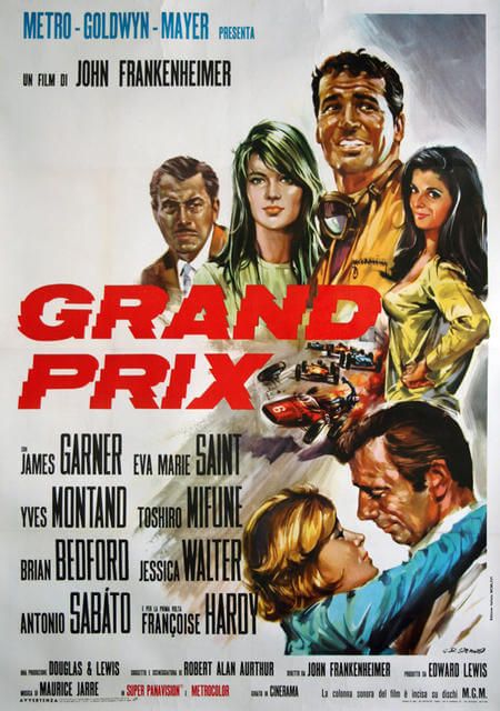 Grand Prix France 1967 – Original French Movie Poster photo furniture