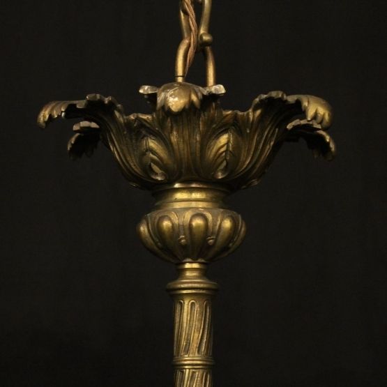 photo furniture French Gilded Bronze 12 Light Antique Chandelier