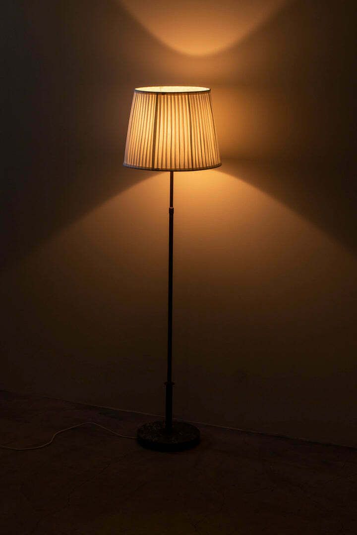 photo furniture Swedish Modern Marble Floor Lamp