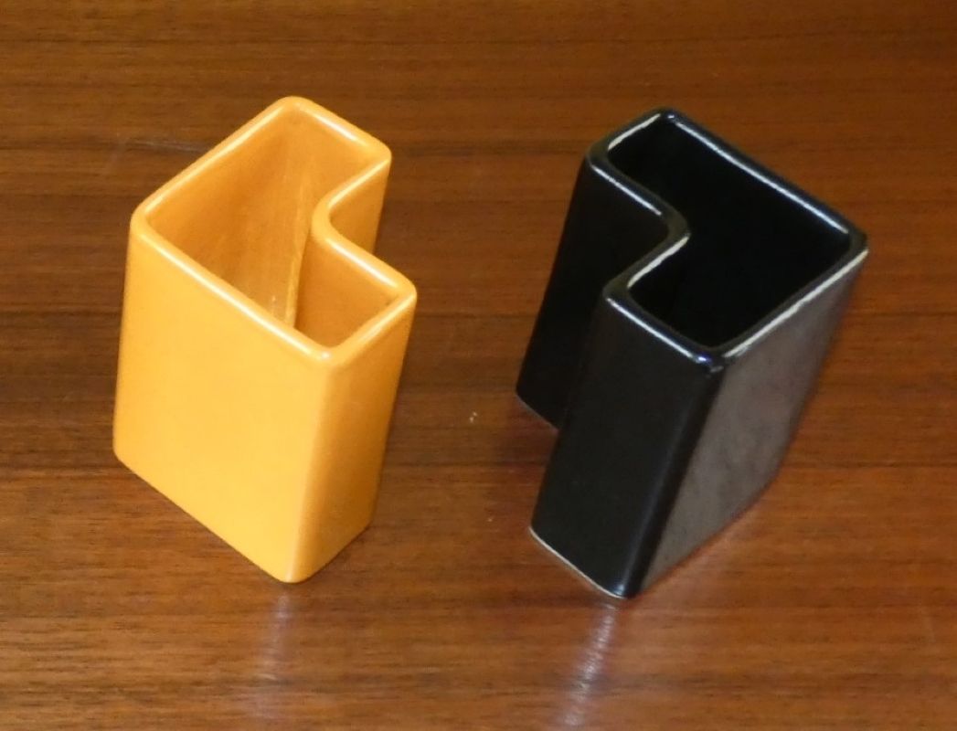 Set Of 3 Ceramic Vases By Aldo Cotti, Italy 1970s photo vintage