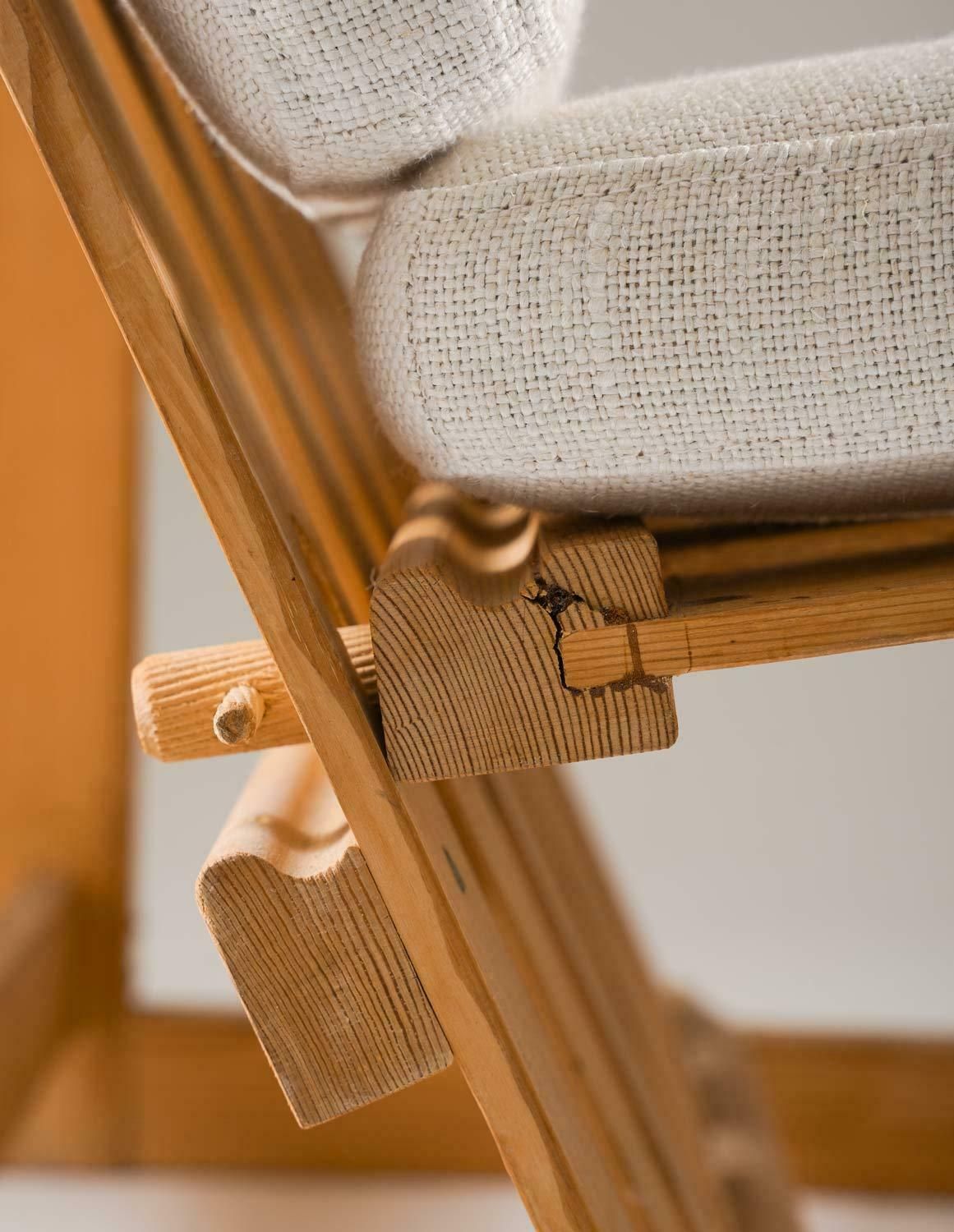 Scandinavian Lounge Chair In Pine, Model "Trybo" By Edvin Helseth, 1960s photo buy