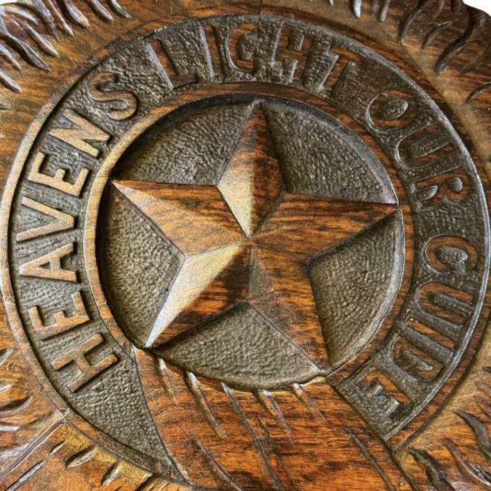 Most Exalted Order Of The Star Of India Carved Pediment photo Home Decor