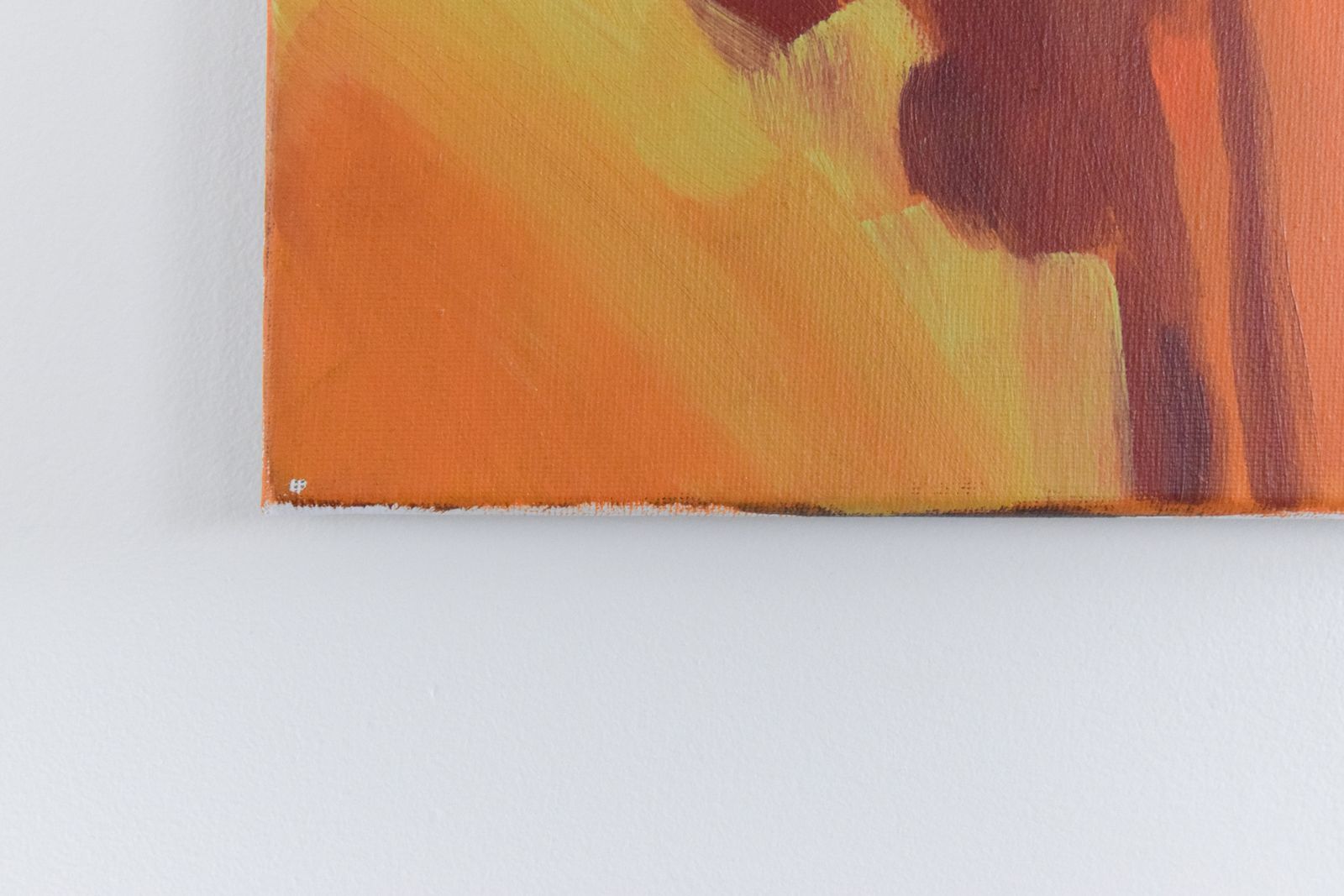 Contemporary Original Small Abstract Acrylic On Canvas Painting By Jim Ridout photo furniture
