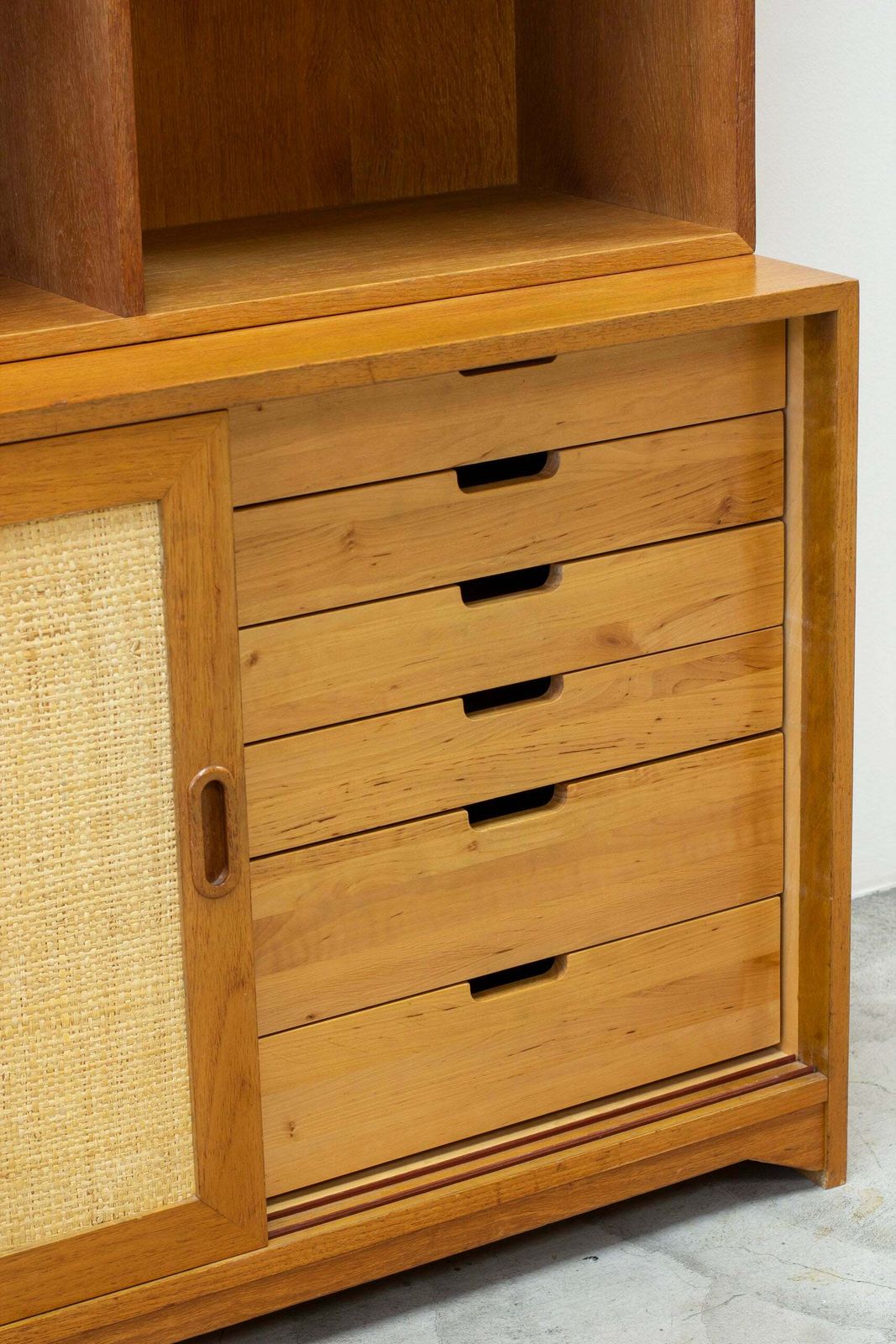 Bookshelf With Rattan By Alf Svensson photo vinterior