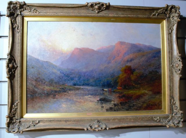 Alfred De Breanski Jr [1877 1957] Oil On Canvas Of Cader Idris, Wales