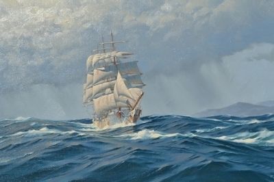 The Milverton In Full Sail By Kieth Alastair Griffin