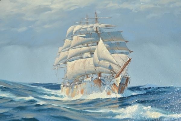 The Milverton In Full Sail By Kieth Alastair Griffin photo furniture