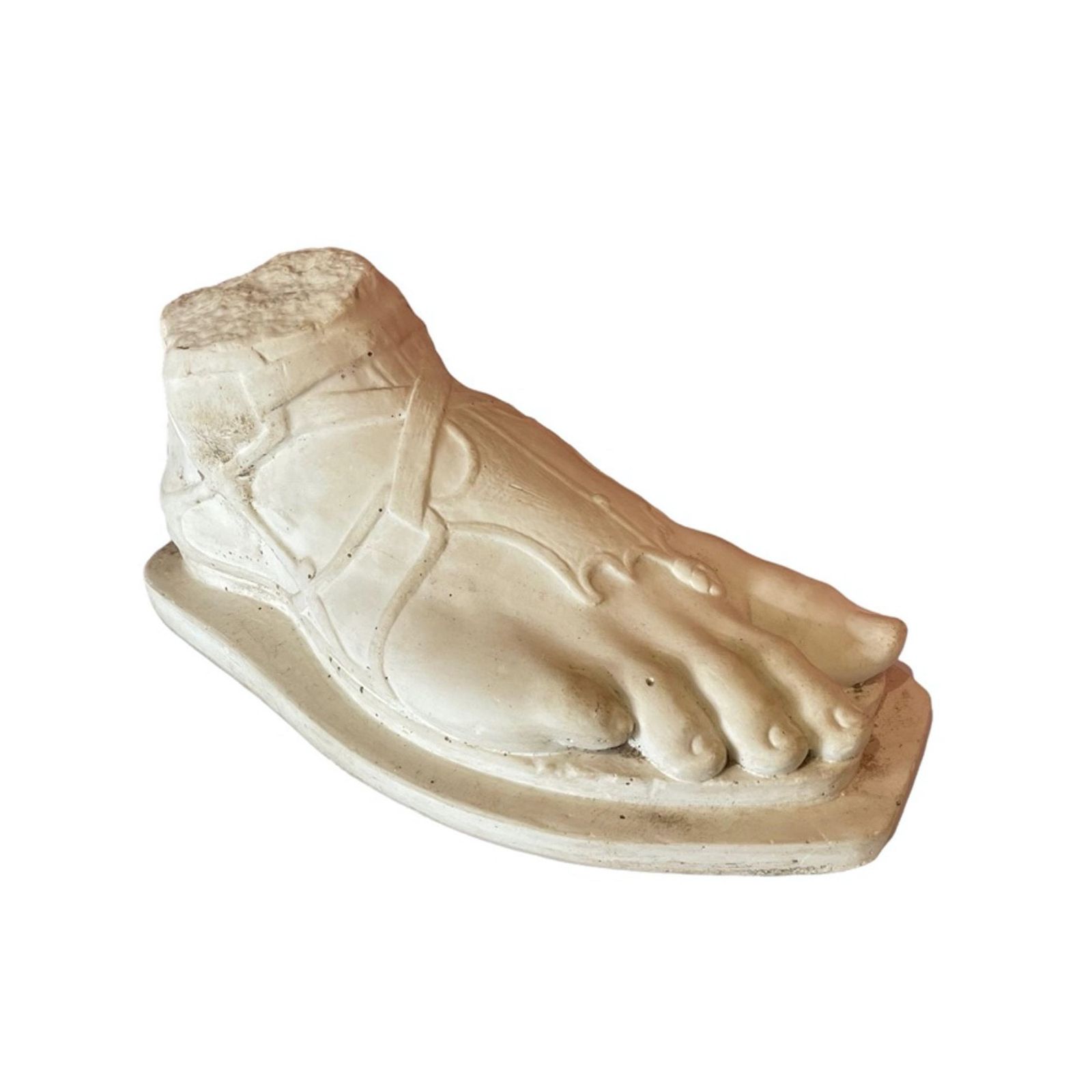 A Large Plaster Cast Roman Foot From The 18th Century Original photo Art