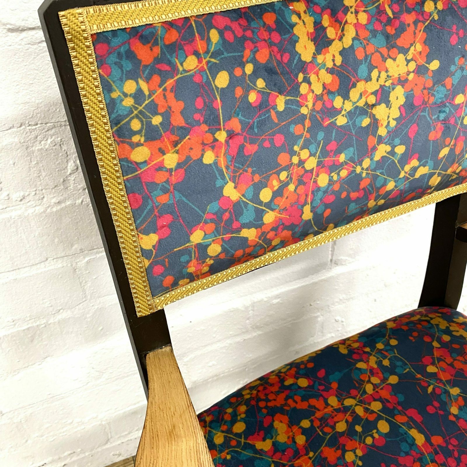 Mid Century Childs Armchair In Clarissa Hulse Velvet photo vinterior