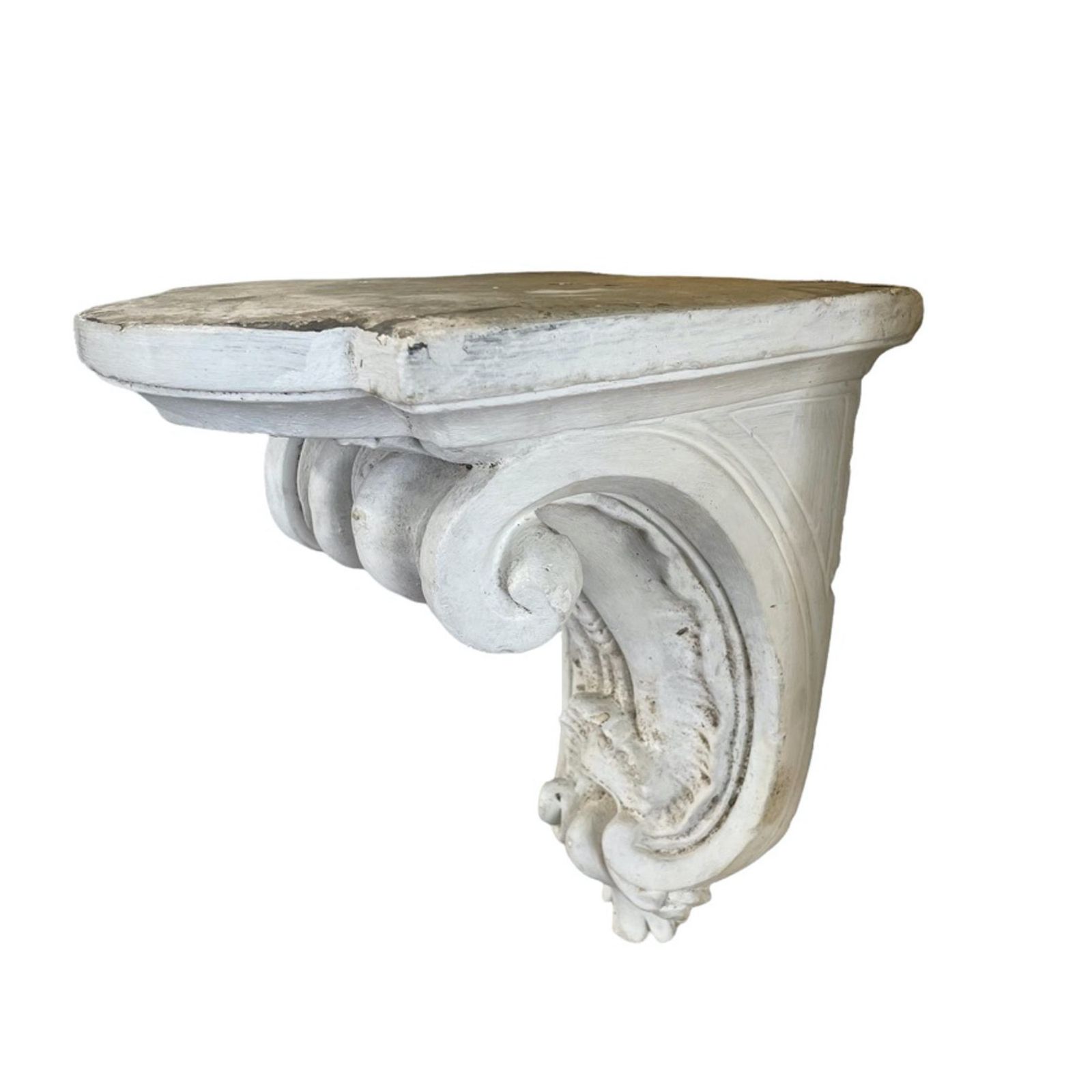 Pair Of Large 19th Century French Plaster Wall Brackets photo furniture