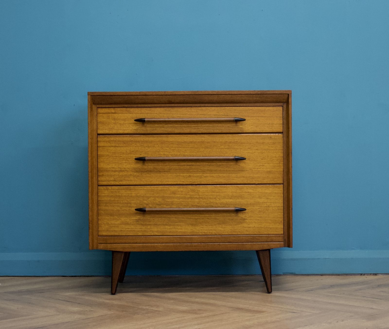 Mid Century Retro Teak Chest Of Drawers From Lebus