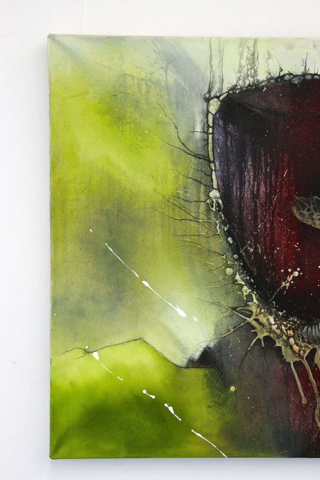 Abstract Painting "Crawfish Vs. Turtle", Acrylic On Canvas By Ms, Austria 2021 photo Art