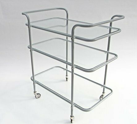 Ever Ready Bar Trolley In Powder Coat And Glass By Gunter Lambert photo Furniture