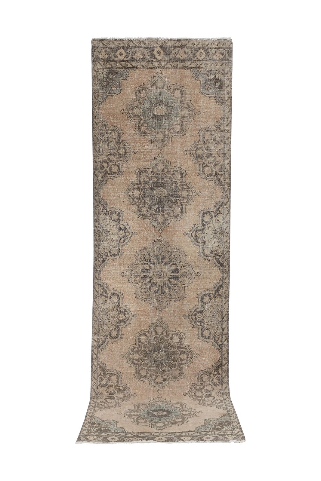 1960s Anatolian Turkish Hand Knotted Runner 3'7' X 12'5''