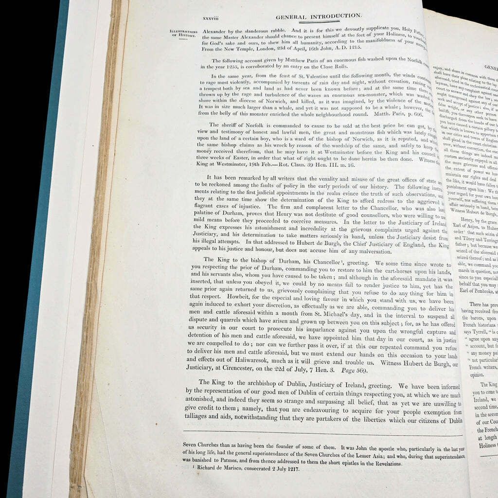 Large Antique Reference Book, The Close Rolls, Latin, Public Record, William IV photo vinterior