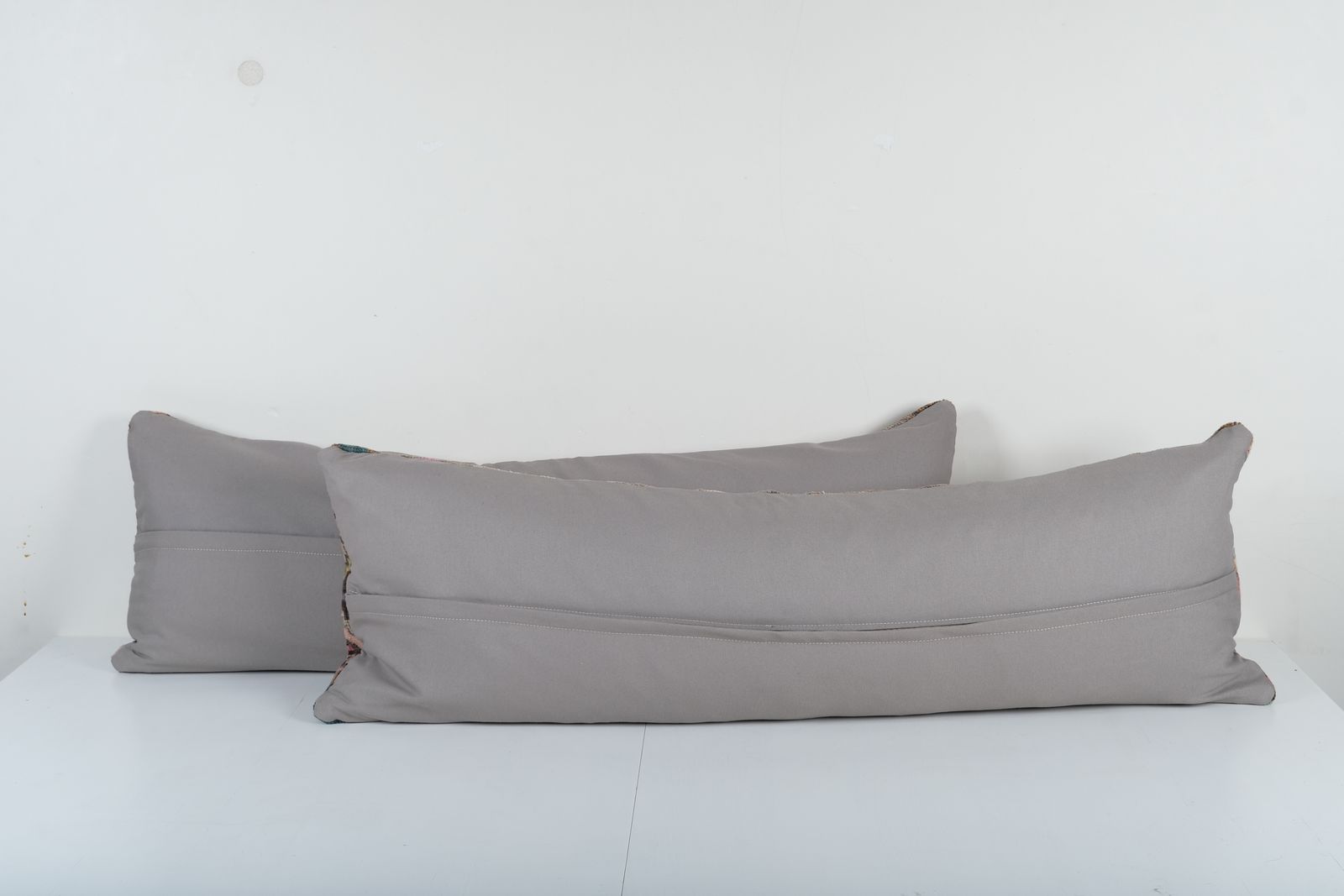 Set Of Two Turkish Oushak Pillows   Pair Dark Brown Green Faded Wool Bedding Covers For Unique Home Accents photo furniture