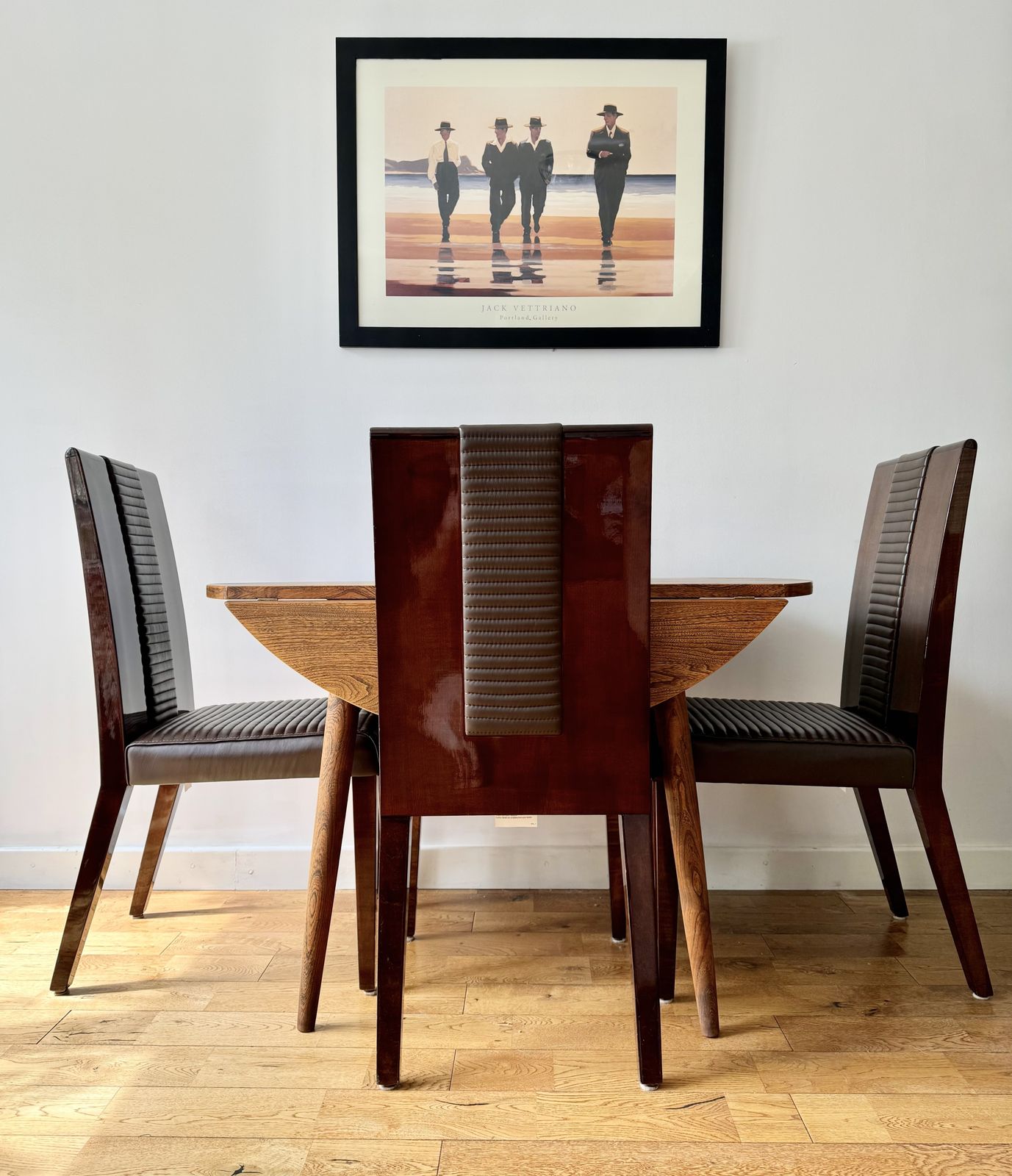 photo for sale Set Of 4 Contemporary Wooden Dining Chairs