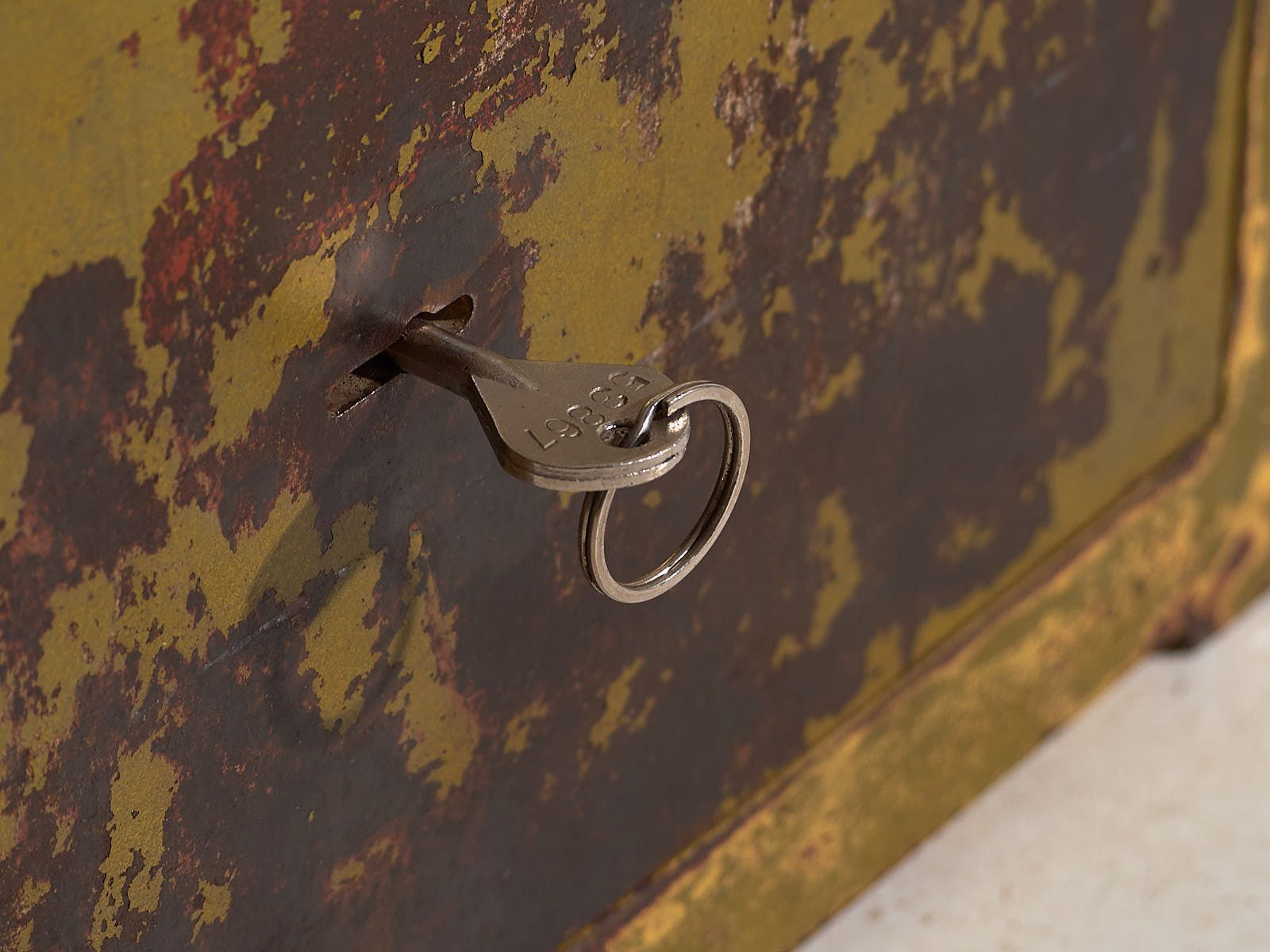 Antique Safe Box With Green Patina (C.1920) #4 photo 903.0