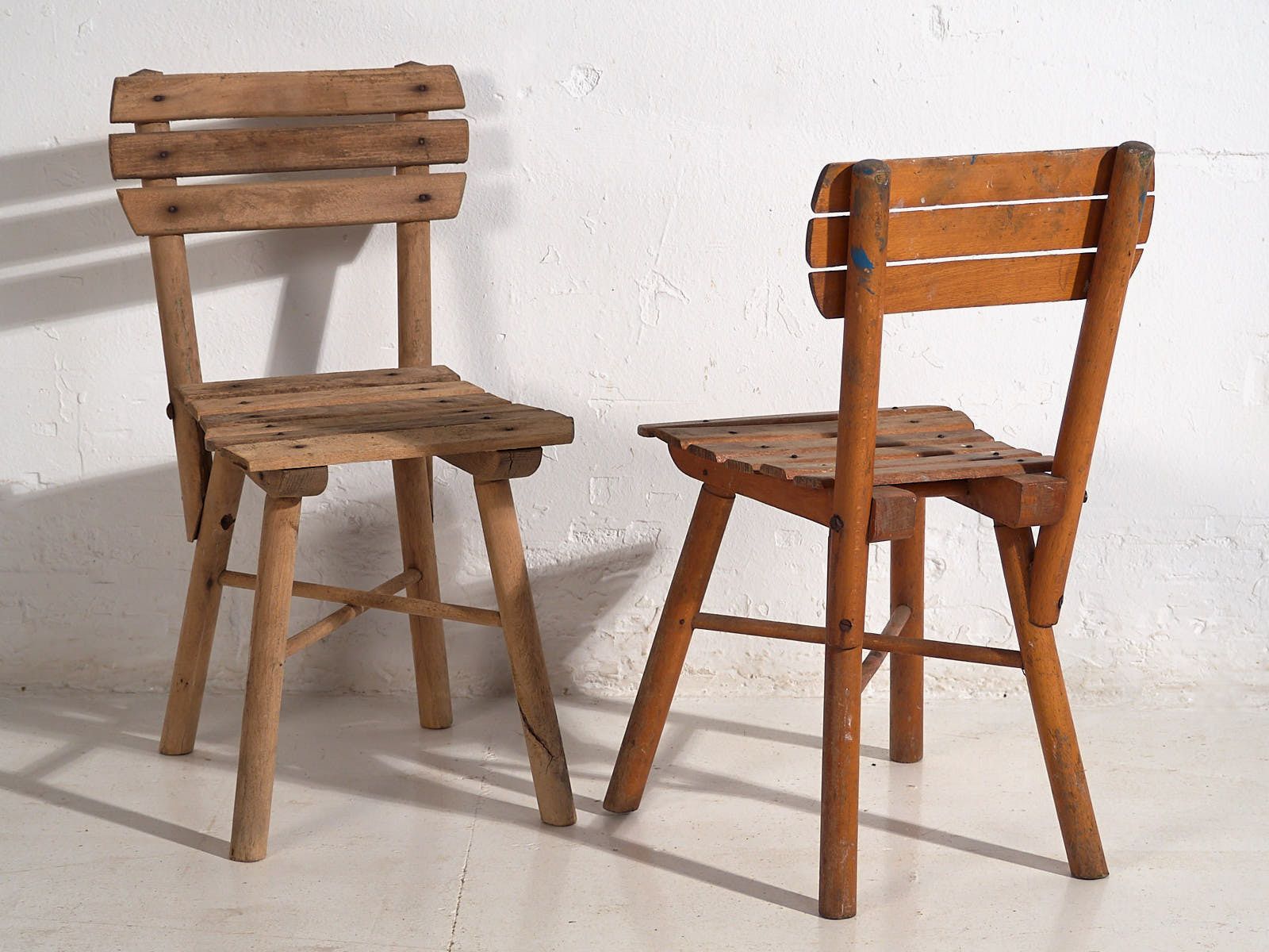 Antique Children’s Chairs (C.1920). Set Of 4 Pieces #2 photo vinterior