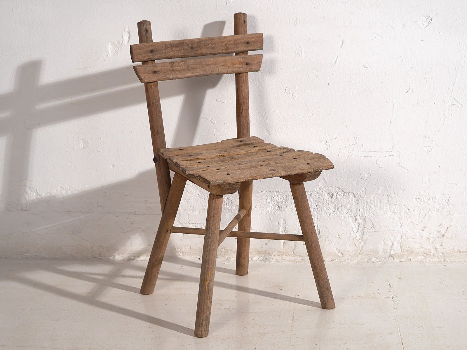 Antique School Chairs (C.1920). Set Of 4 Pieces #1 photo vinterior