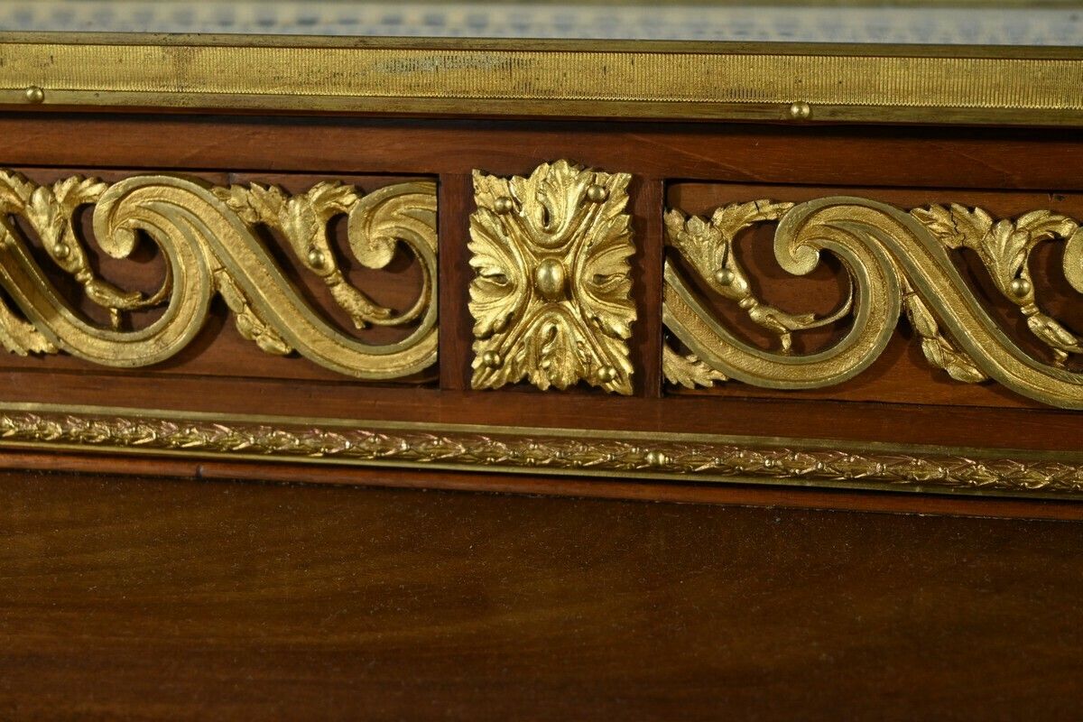 photo for sale Louis XVI Style Mahogany Cylinder Desk – Part 2 Of The 19th Century