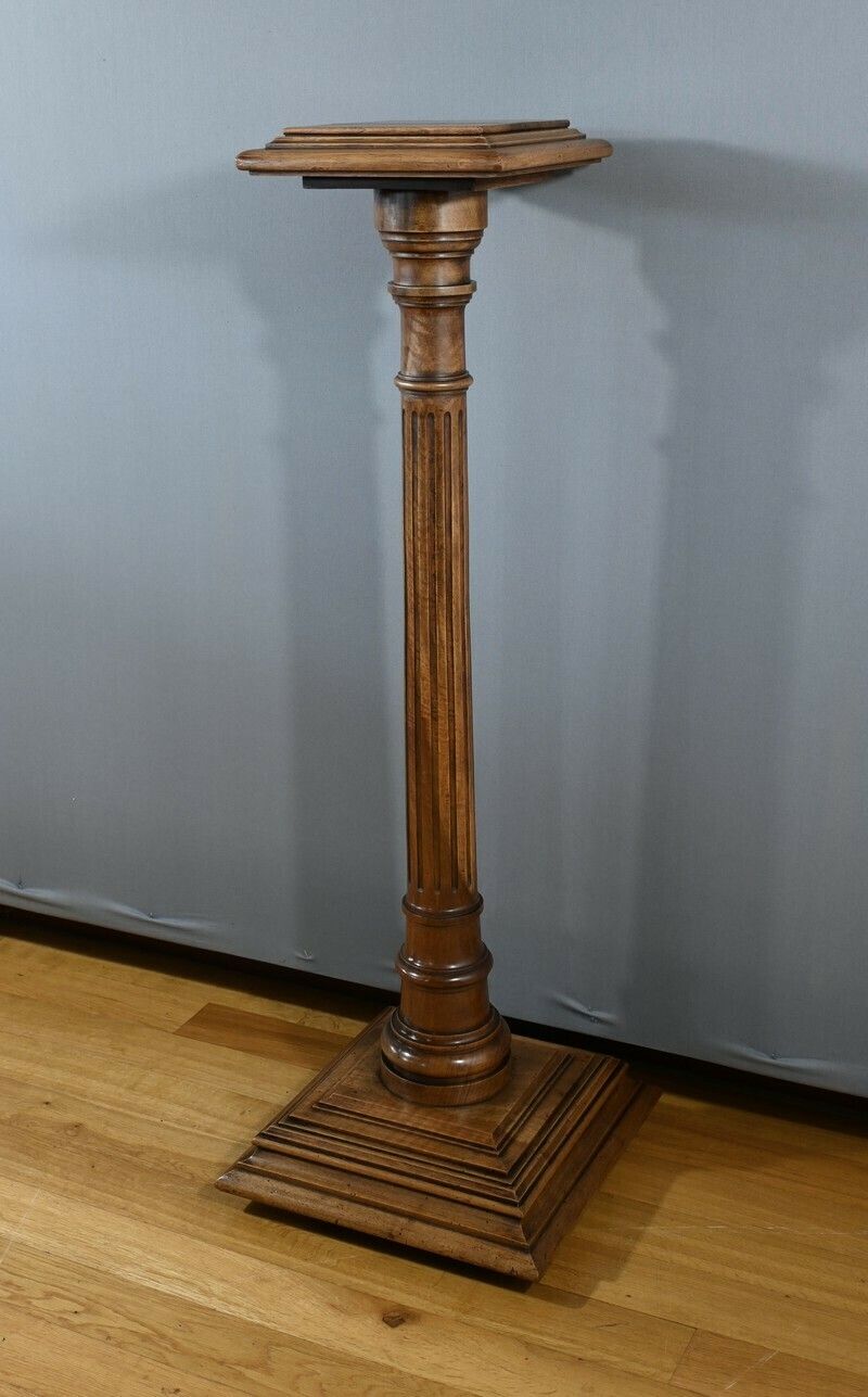 Walnut Column, Louis XVI Style – 1920 photo for sale