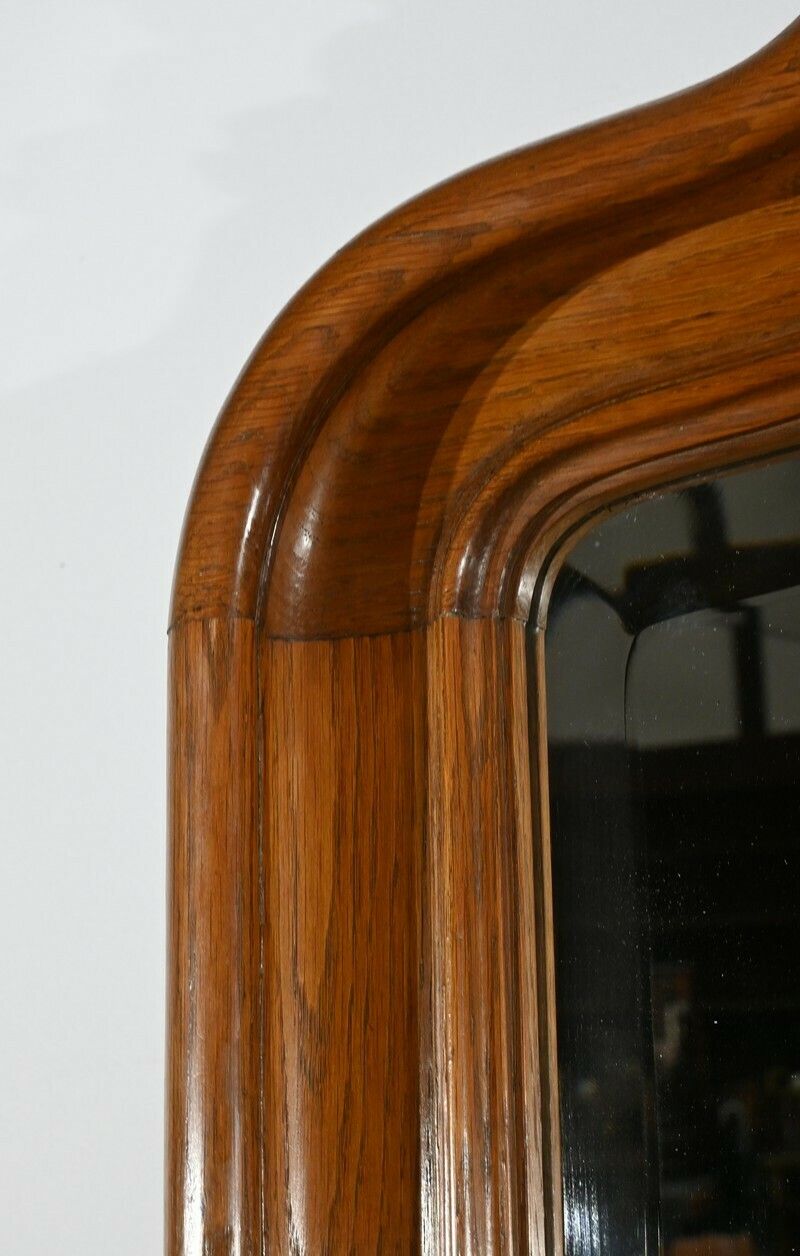 Oak Mirror, Louis XV Style – Late 19th Century photo vintage
