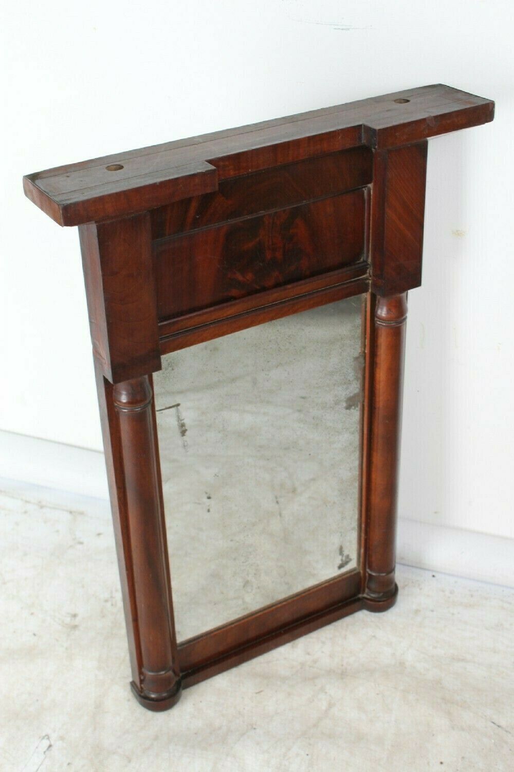 Small Regency Mahogany Pier Mirror photo for sale