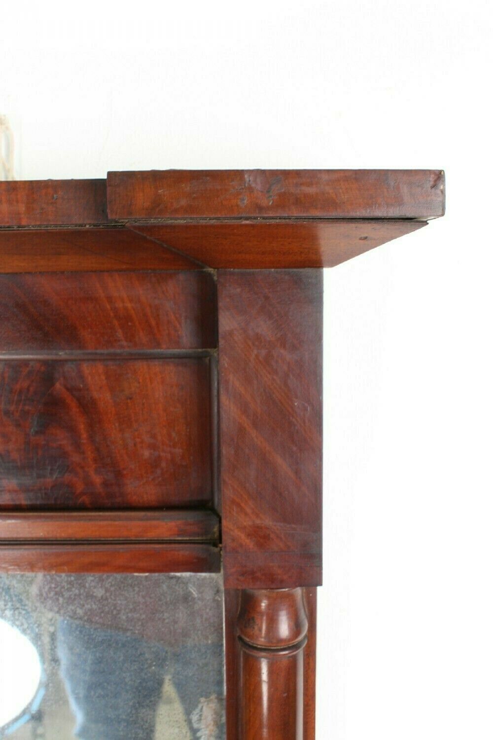 Small Regency Mahogany Pier Mirror photo Home Decor