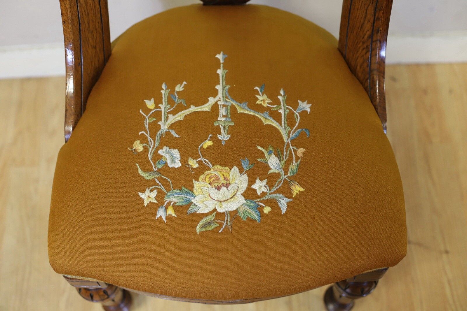 photo for sale Stunning Set Of Fourteen Victorian Pollard Oak Dinning Chairs