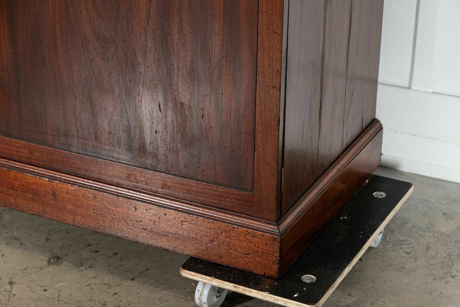 Furniture Monumental Irish Georgian Mahogany Glazed Bookcase photo