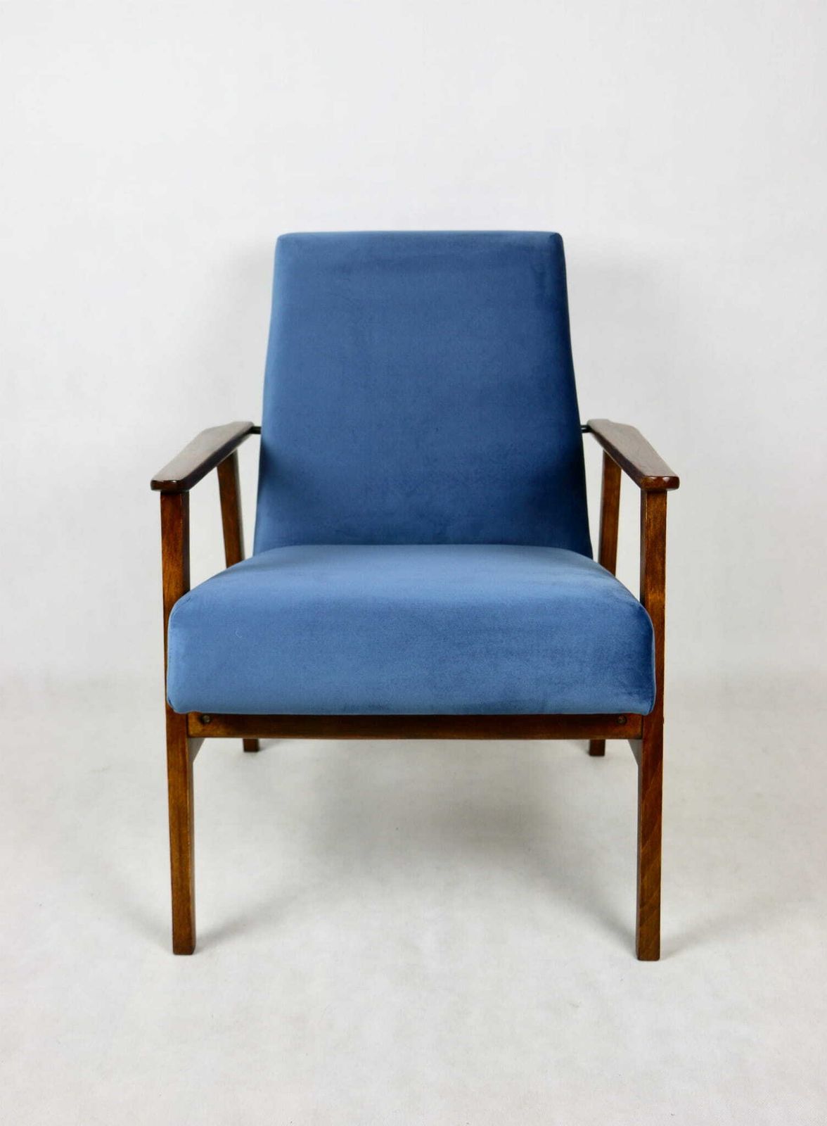 "Lis" Armchair, 1970s, Sea Blue, Designed By Henryk Lis photo furniture