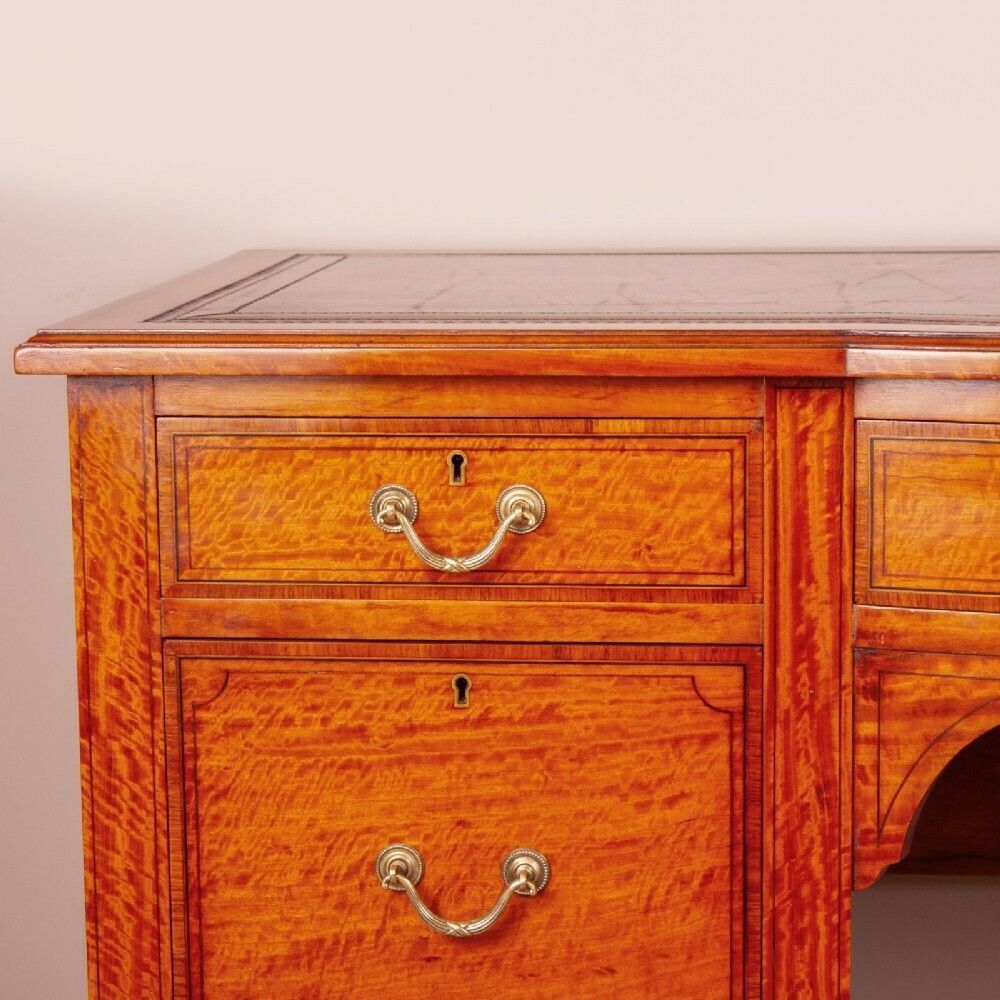 photo for sale Good Quality Inlaid Satinwood Writing Desk