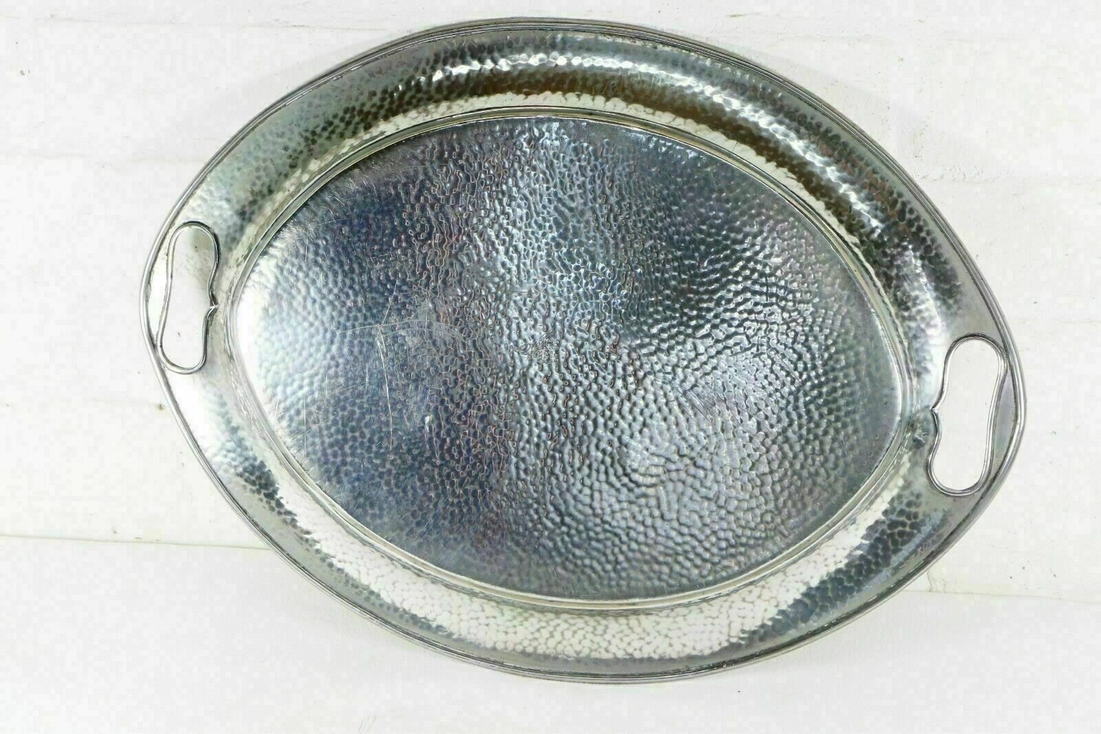 Arts And Crafts Pewter Antique Serving Tray English Pewter Circa 1910 photo buy
