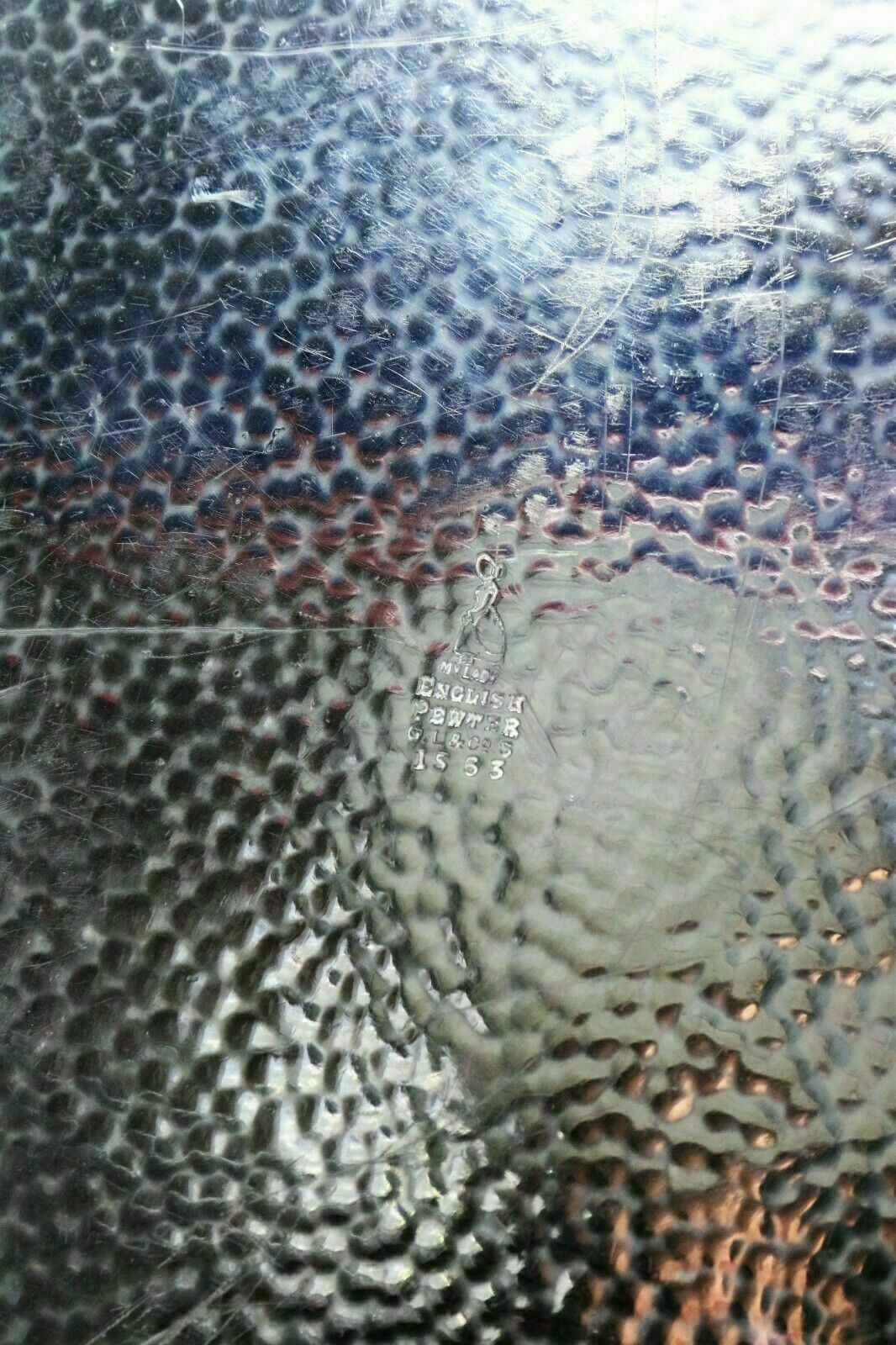 photo furniture Arts And Crafts Pewter Antique Serving Tray English Pewter Circa 1910