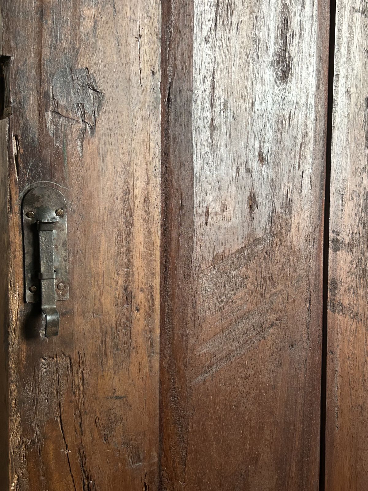 19th Century  Indian Colonial Teakwood Wardrobe photo for sale