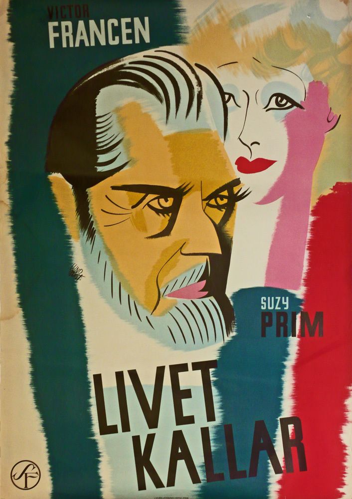 Livet Kallar (L’appel De La Vie), Original Swedish Movie Poster, 1937