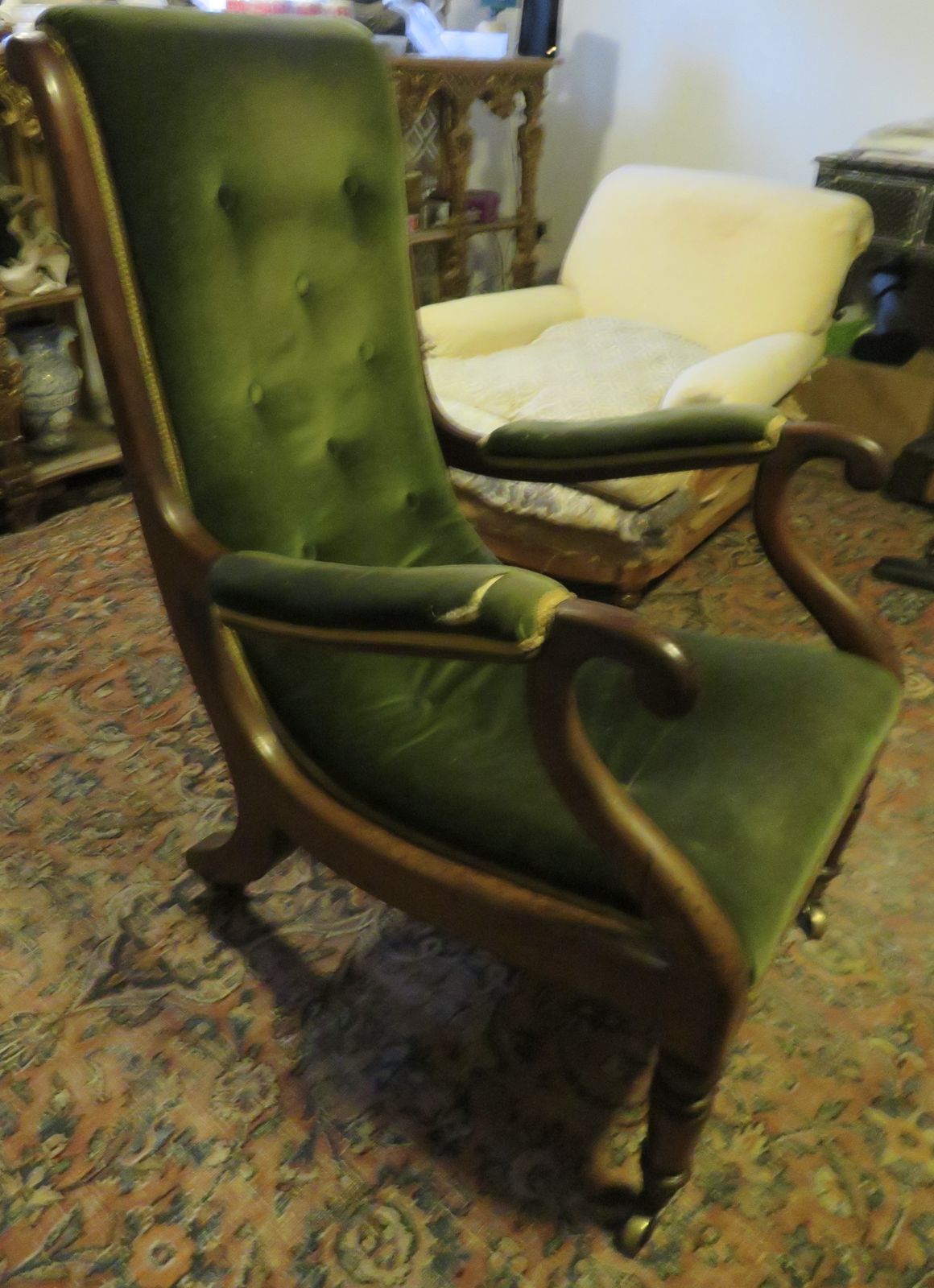 Very Rare Early Howard & Sons Elbow Armchair. photo buy