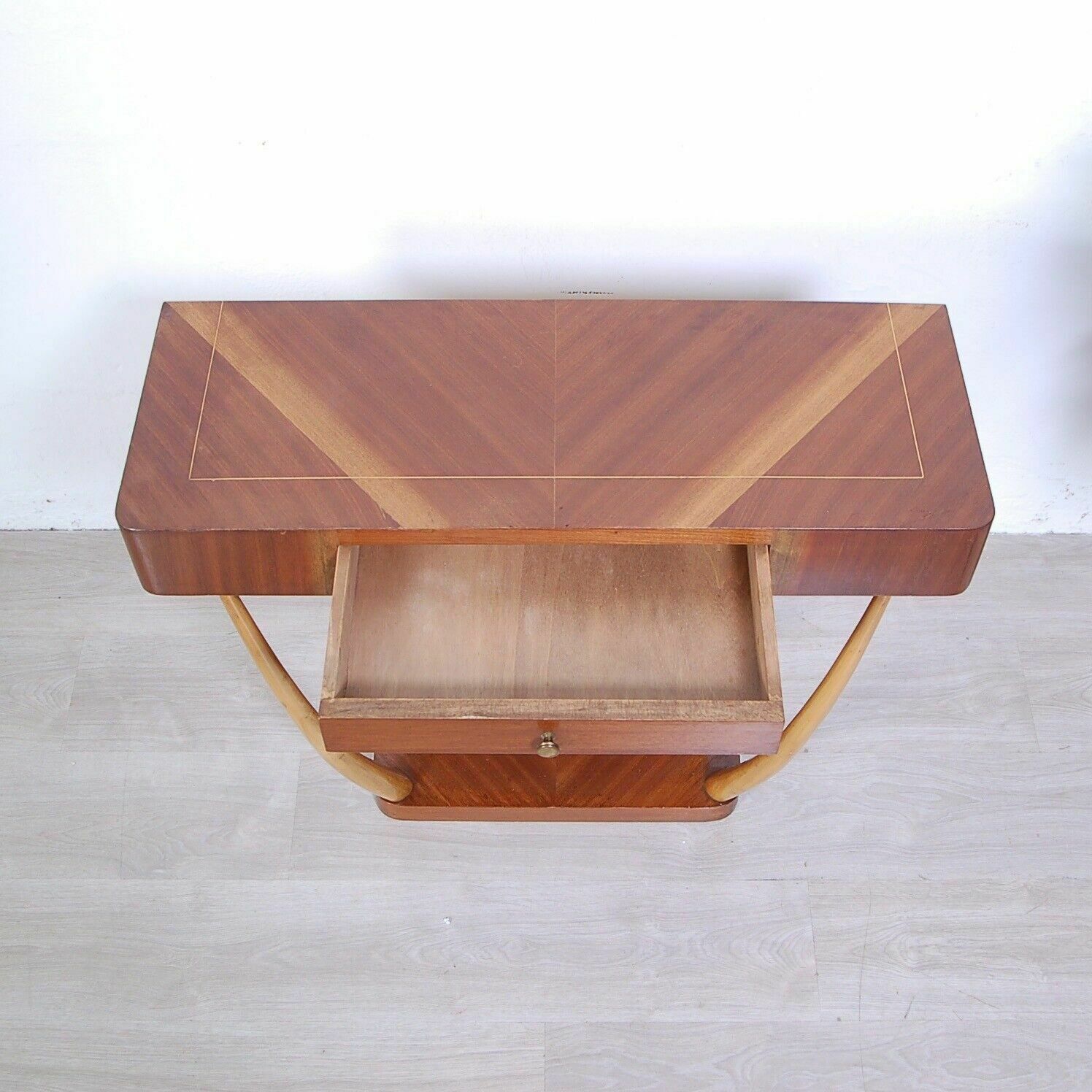 Vintage Wooden Console Table 1950s Design Paolo Buffa Modern Style photo vintage