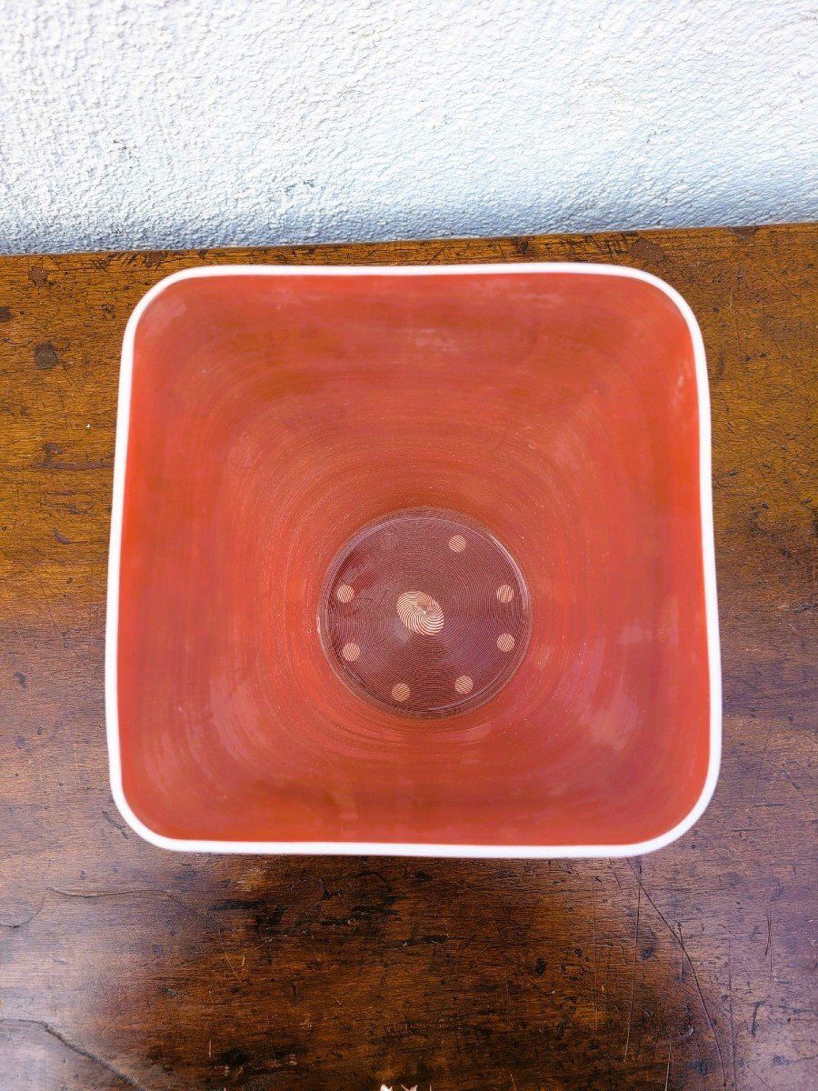 Barovier & Toso, Glass Vase With Filigree, 20th Century photo vinterior